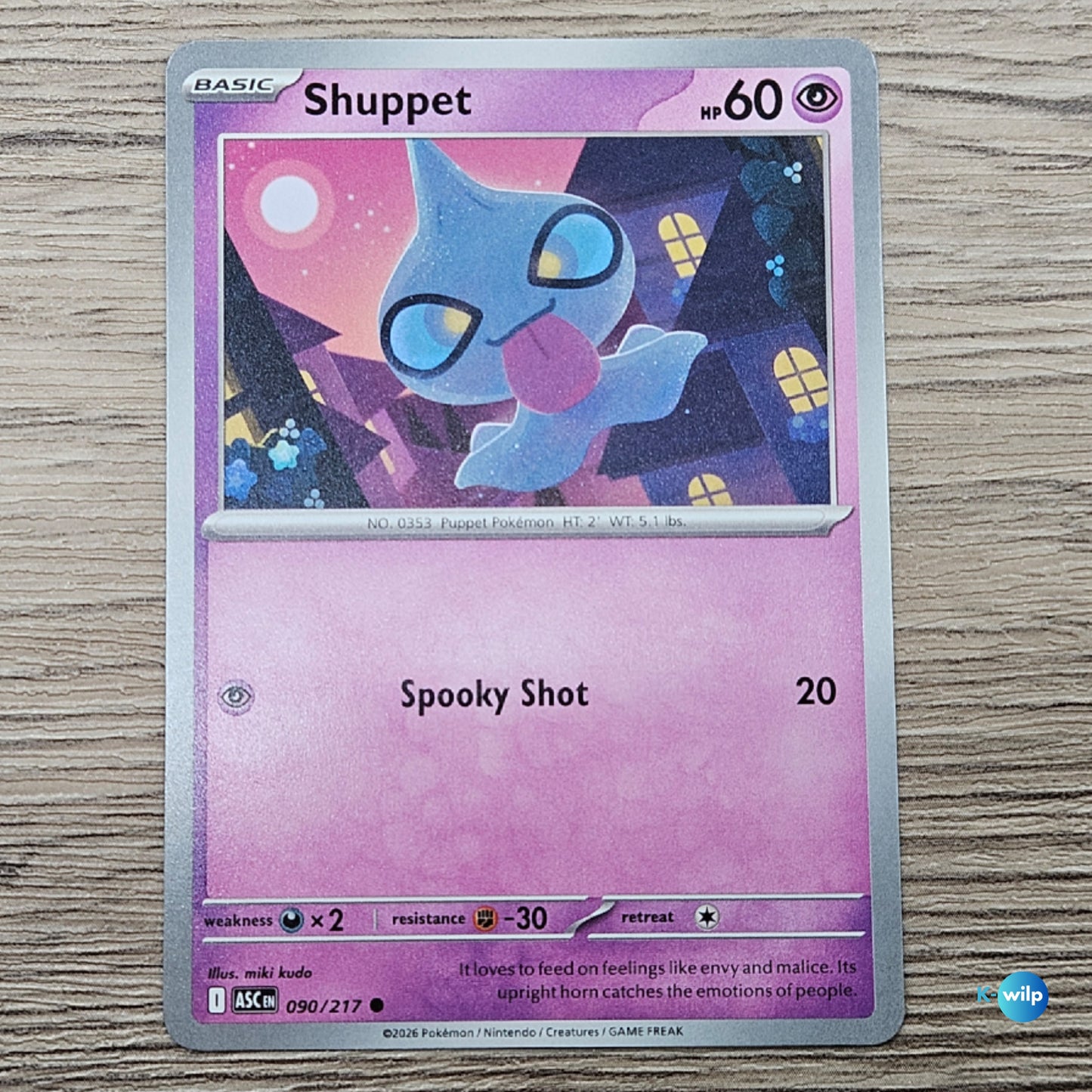 090/217 Shuppet Ascended Heroes Pokémon Trading Card