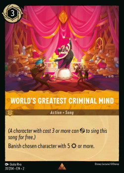 031/204 World's Greatest Criminal Mind Disney Lorcana Rise Of The Floodborn Card