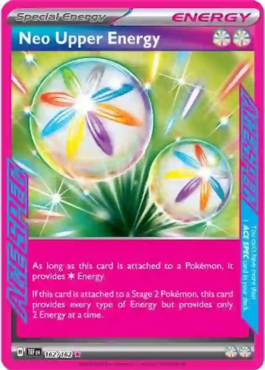 162/162 Neo Upper Energy Scarlet & Violet Temporal Forces Pokémon Card