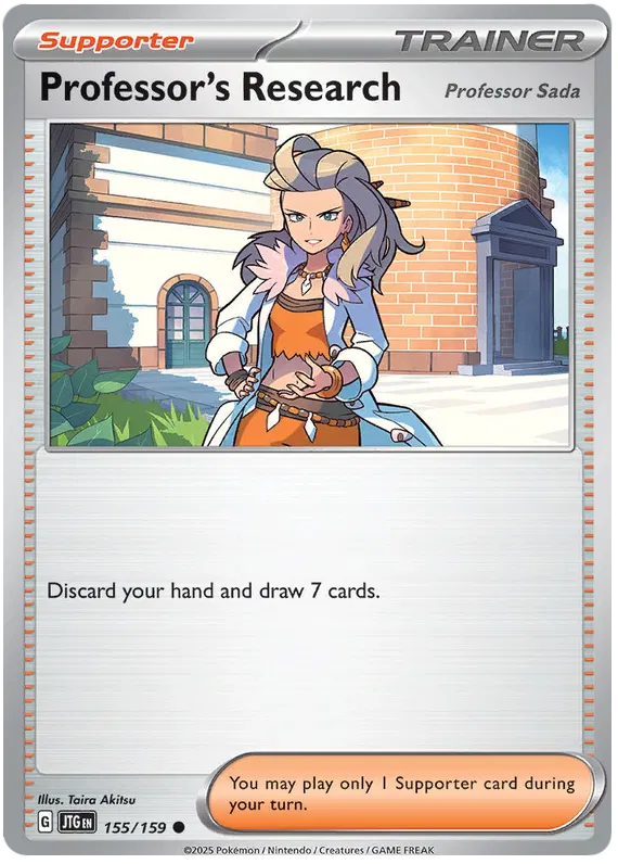 155/159 Professor's Research Professor Sada Journey Together Pokémon Card