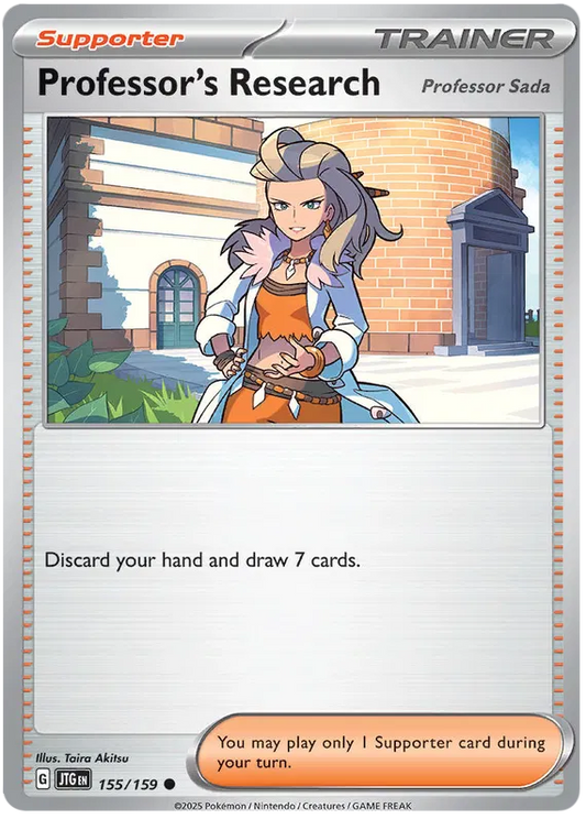 155/159 Professor's Research Professor Sada Journey Together Pokémon Card