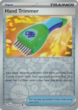 150/162 Hand Trimmer Energy Capsule Reverse Holo Temporal Forces Pokémon Card