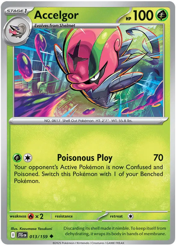 013/159 Accelgor Journey Together Pokémon Card