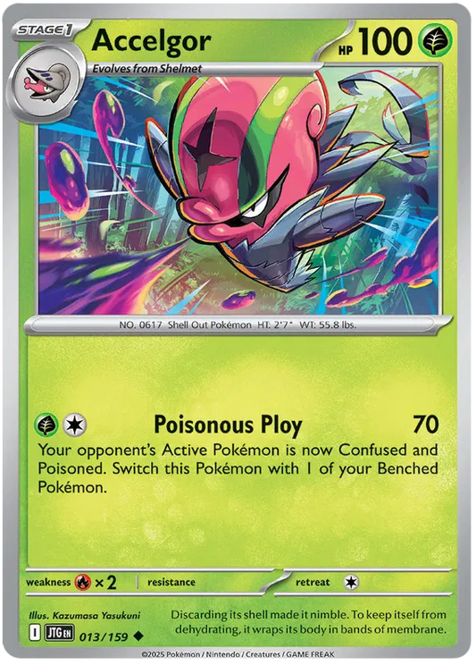 013/159 Accelgor Journey Together Pokémon Card
