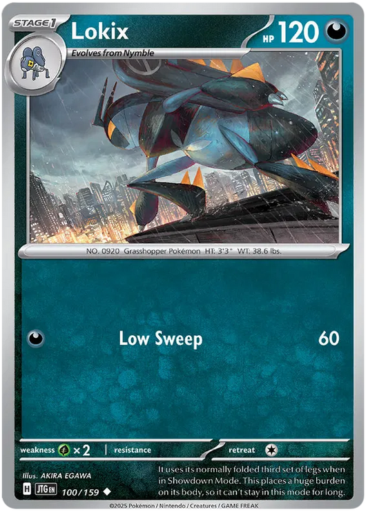 100/159 Lokix Journey Together Pokémon Card