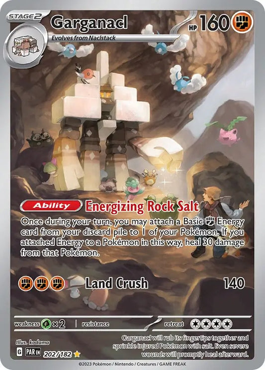 202/182 Garganacl Paradox Rift Pokémon Card