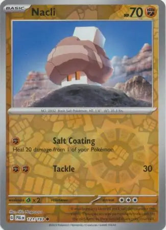 121/193 Nacli Reverse Holo Paldea Evolved Pokémon Card