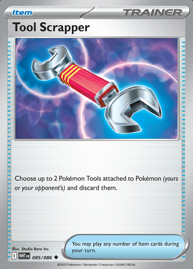 085/086 Tool Scrapper White Flare Pokémon Card