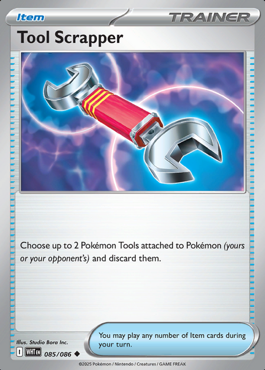 085/086 Tool Scrapper White Flare Pokémon Card