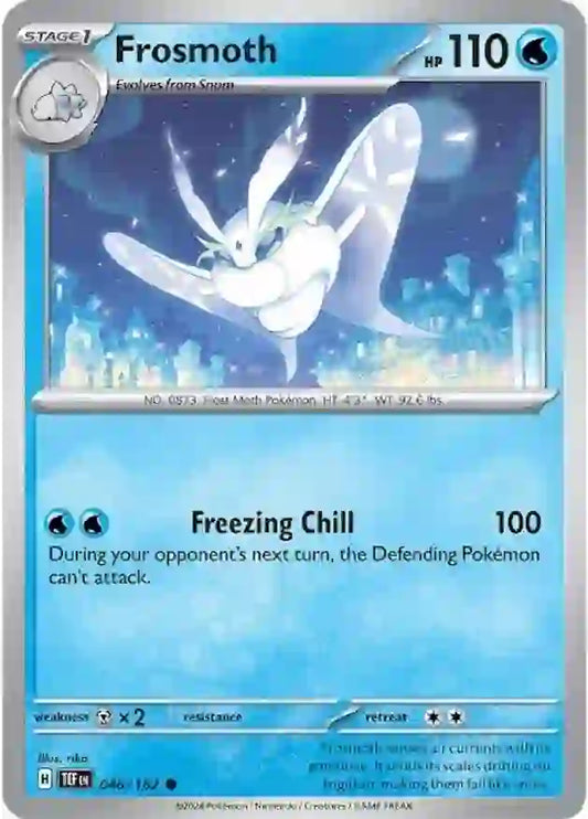 046/162 Frosmoth Scarlet & Violet Temporal Forces Pokémon Card