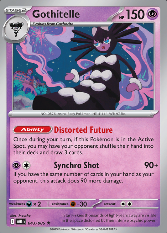 043/086 Gothitelle White Flare Pokémon Card