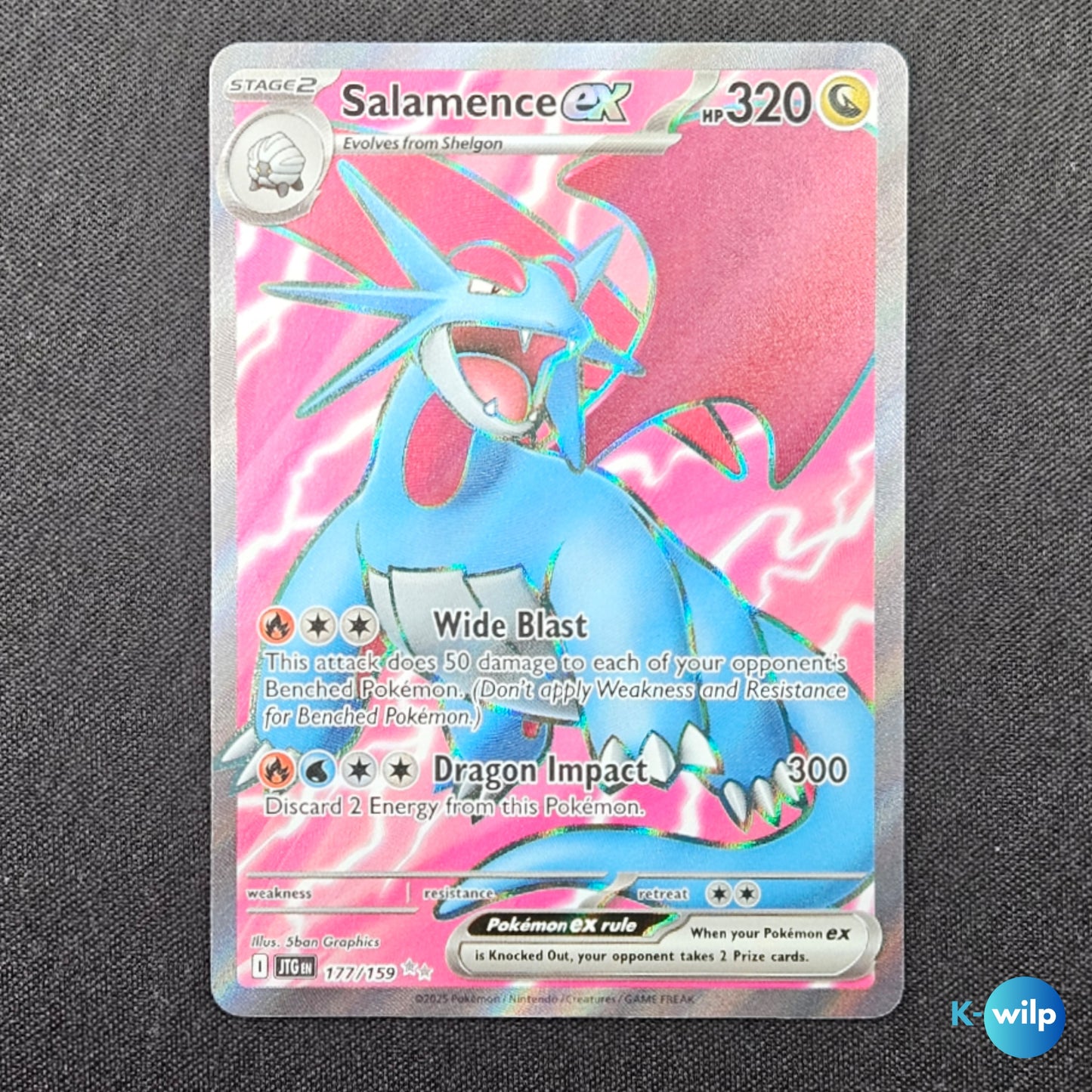Salamence ex 177/159 Journey Together Ultra Rare English Pokémon Trading Card