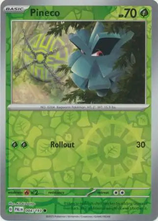 004/193 Pineco Reverse Holo Paldea Evolved Pokémon Card