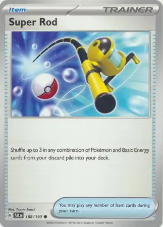 188/193 Super Rod Paldea Evolved Pokémon Card