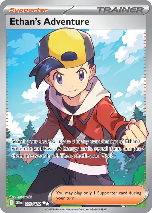 221/182 Ethan's Adventure Destined Rivals Pokémon Card