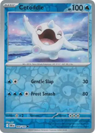 064/182 Cetoddle Reverse Destined Rivals Pokémon Card