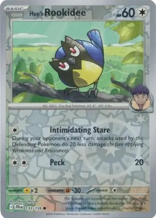 133/159 Hop's Rookidee Reverse Holo Journey Together Pokémon Card