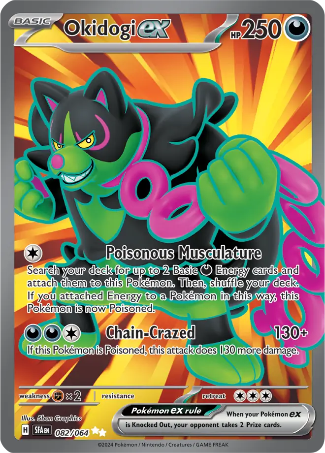 082/064 Okidogi ex Shrouded Fable Pokémon Card