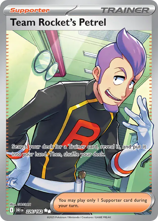 226/182 Team Rocket's Petrel Destined Rivals Pokémon Card