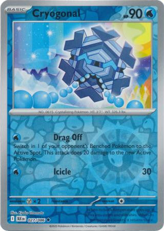 027/086 Cryogonal Reverse Holo Black Bolt Pokémon Card