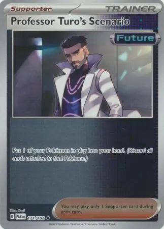 171/182 Professor Turo’s Scenario Reverse Holo Paradox Rift Pokémon Card