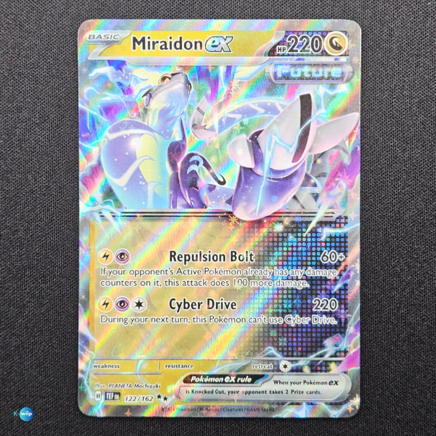 122/162 Miraidon ex Temporal Forces English Pokémon Trading Card