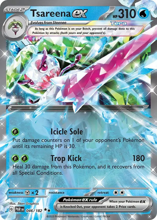 046/182 Tsareena ex Paradox Rift Pokémon Card