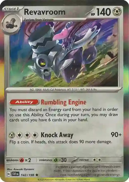 142/198 Revavroom Scarlet & Violet Base Set Pokémon Card