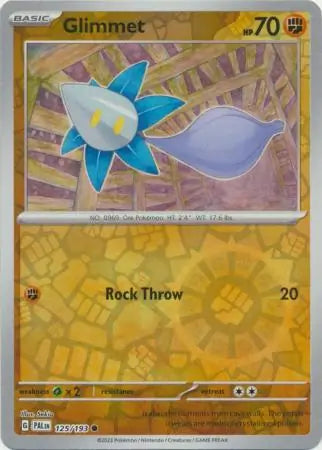 125/193 Glimmet Reverse Holo Paldea Evolved Pokémon Card