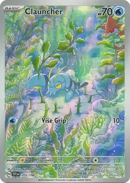 205/198 Clauncher Scarlet & Violet Base Set Pokémon Card