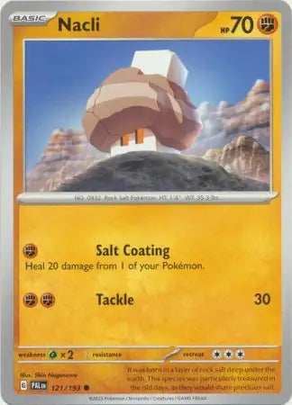 121/193 Nacli Paldea Evolved Pokémon Card
