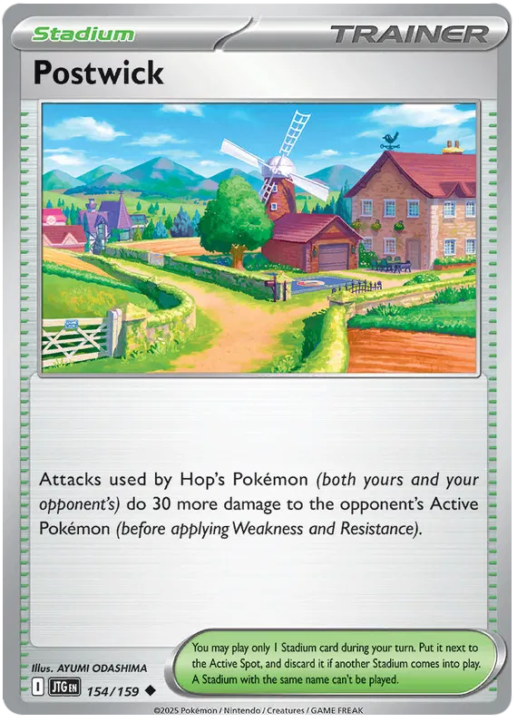 154/159 Postwick Journey Together Pokémon Card