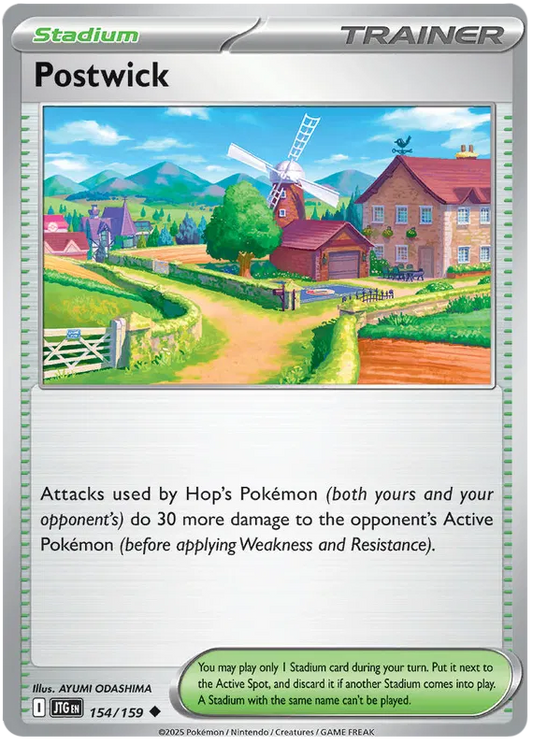 154/159 Postwick Journey Together Pokémon Card