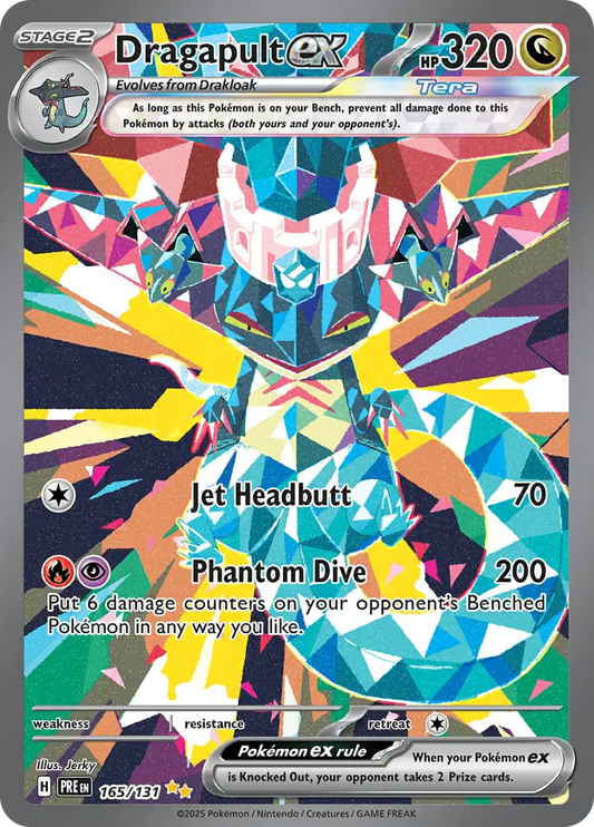 165/131 Dragapult ex Prismatic Evolutions Pokémon Card
