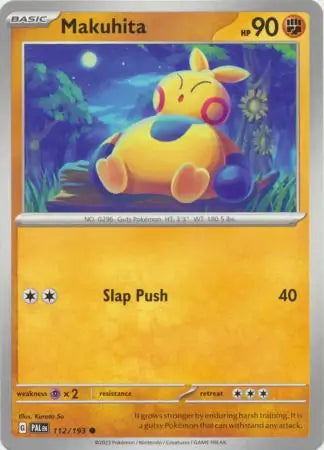 112/193 Makuhita Paldea Evolved Pokémon Card
