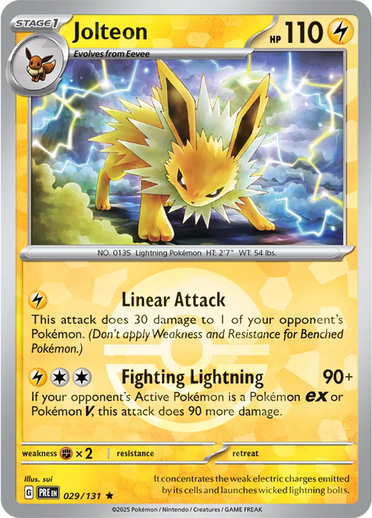 029/131 Jolteon Poke Ball Holo Prismatic Evolutions Pokémon Card