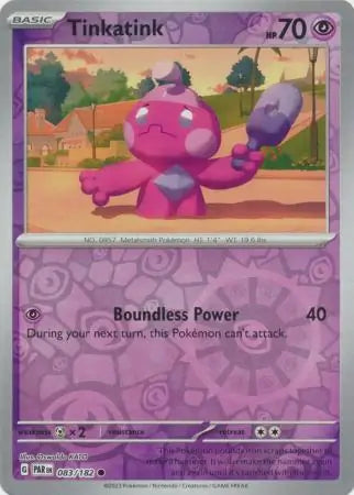 083/182 Tinkatink Reverse Holo Paradox Rift Pokémon Card