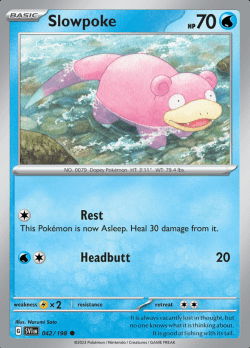 042/198 Slowpoke Scarlet & Violet Base Set Pokémon Card