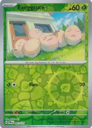 001/131 Exeggcute Reverse Holo Prismatic Evolutions Pokémon Card