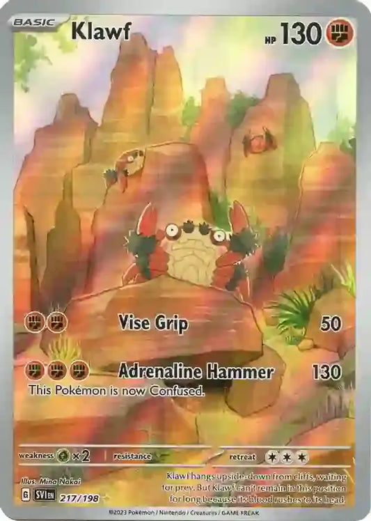 217/198 Klawf Scarlet & Violet Base Set Pokémon Card