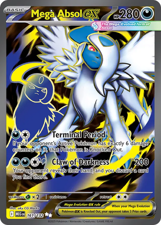 161/132 Mega Absol ex Mega Evolution Pokémon Card