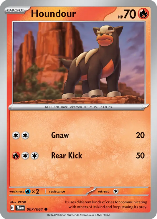 007/064 Houndour Shrouded Fable Pokémon Card