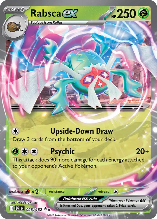 025/182 Rabsca ex Destined Rivals Pokémon Card