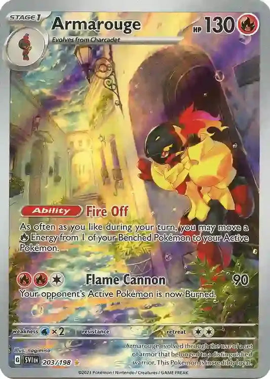 203/198 Armarouge Scarlet & Violet Base Set Pokémon Card