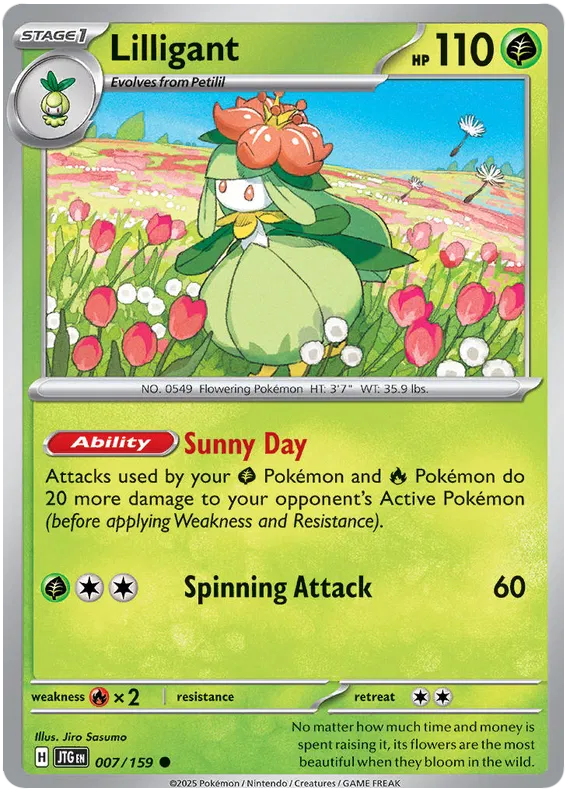 007/159 Lilligant Journey Together Pokémon Card