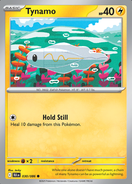 030/086 Tynamo Black Bolt Pokémon Card