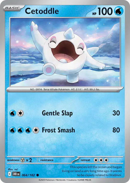 064/182 Cetoddle Destined Rivals Pokémon Card