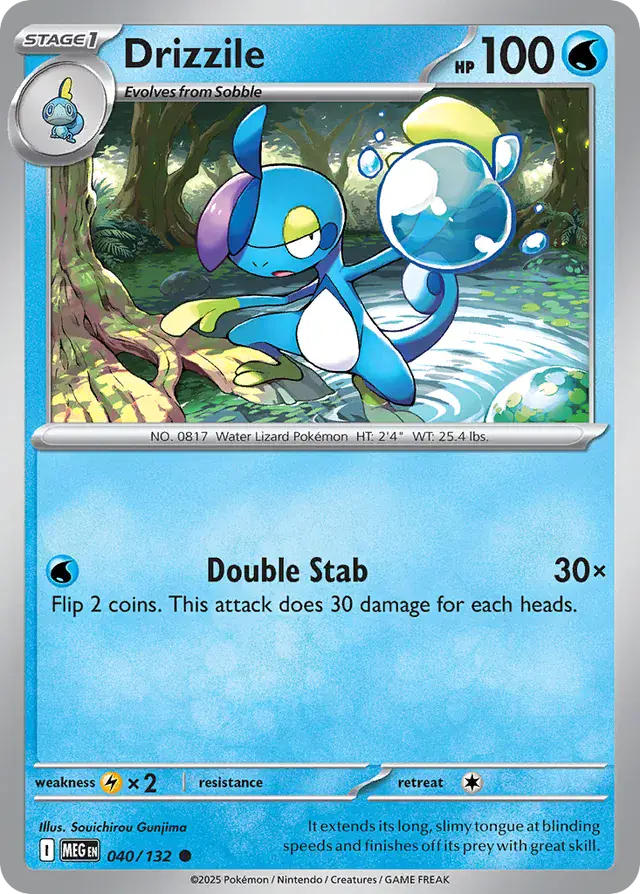 040/132 Drizzile Mega Evolution Pokémon Card