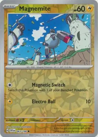 063/198 Magnemite Reverse Holo Scarlet & Violet Base Set Pokémon Card