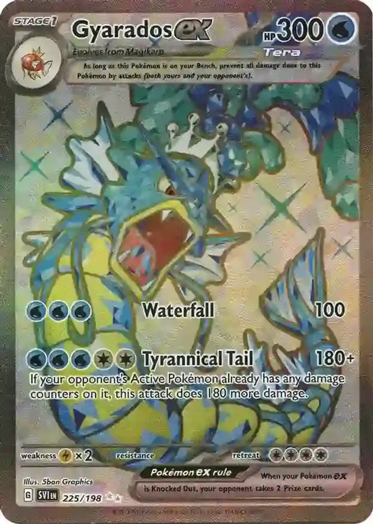 225/198 Gyarados ex Scarlet & Violet Base Set Pokémon Card